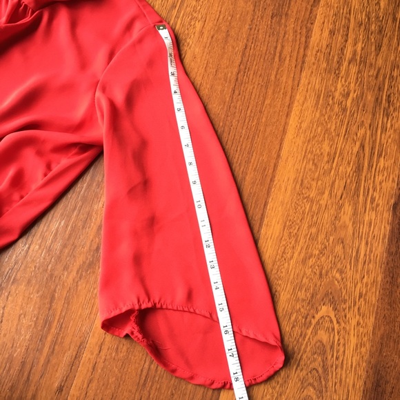 🐞 Chiffon Layered 3/4 Sleeve New York & Co Blouse - Picture 5 of 6